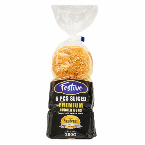Festive Premium Sliced Burger Bun Sim 6Pc